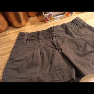 Ann Taylor Loft SteamPunk Green Shorts